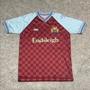 Vintage 1980s Endsleigh Checkerboard Football Soccer Jersey
